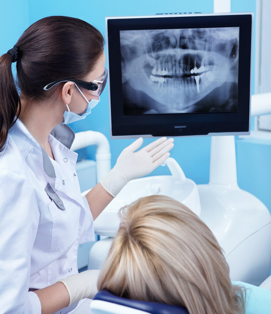 dental xray in chair